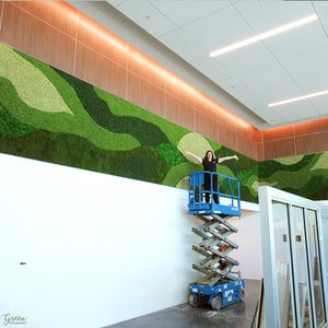 Green Wallscapes Installs 350 SQ FT Moss Wall in Polk County, FL
