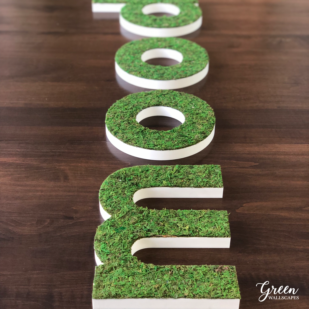 Moss Lettering Different Types of Moss Lettering – Green Wallscapes