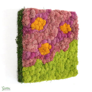 Flower Power Wall Art | Moss Wall Art