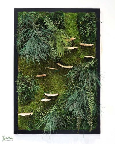 Black Framed Moss Wall Art