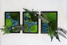 Floral Azure Triptych