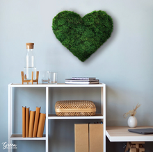 Mood Moss Heart Art | Green Wallscapes