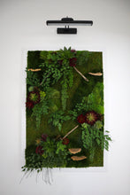 "Crimson Essence" Framed Wall Art | Moss and Succulent Wall Art