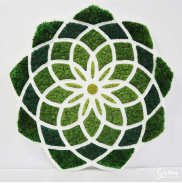 moss art mandala geometric