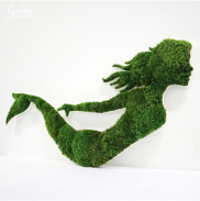 moss art mermaid