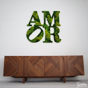 AMOR Moss Lettering - Mixed Moss