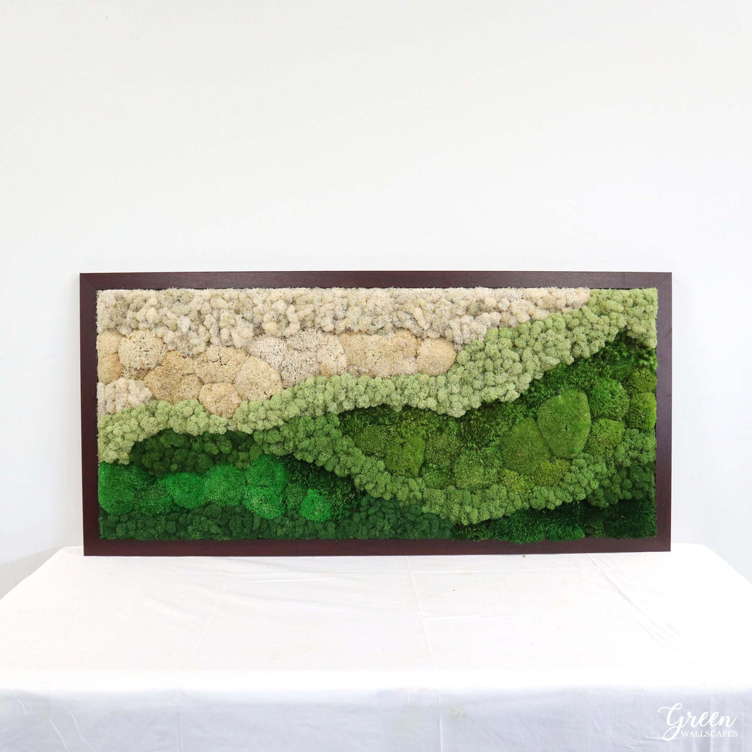 Moss Mountain Frame Art - Sage Palette