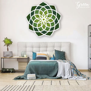 Mandala Moss Art | Preserved Moss Art | Mandala Art | Ombre Moss Art | Moss Wall Hanging